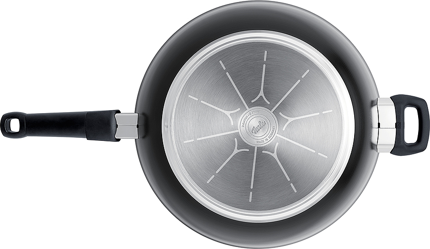 Wok Ceratal, 32 cm, negro, con mango