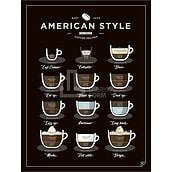 Plakat American Style Coffee