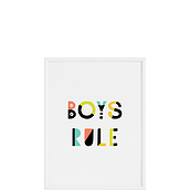 Plakat Boys Rule 30 x 40 cm