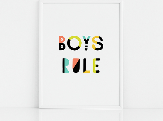 Plakat Boys Rule