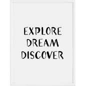 Plakat Explore Dream Discover