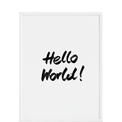Plakat Hello World! 50 x 70 cm