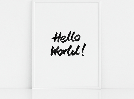 Plakat Hello World!