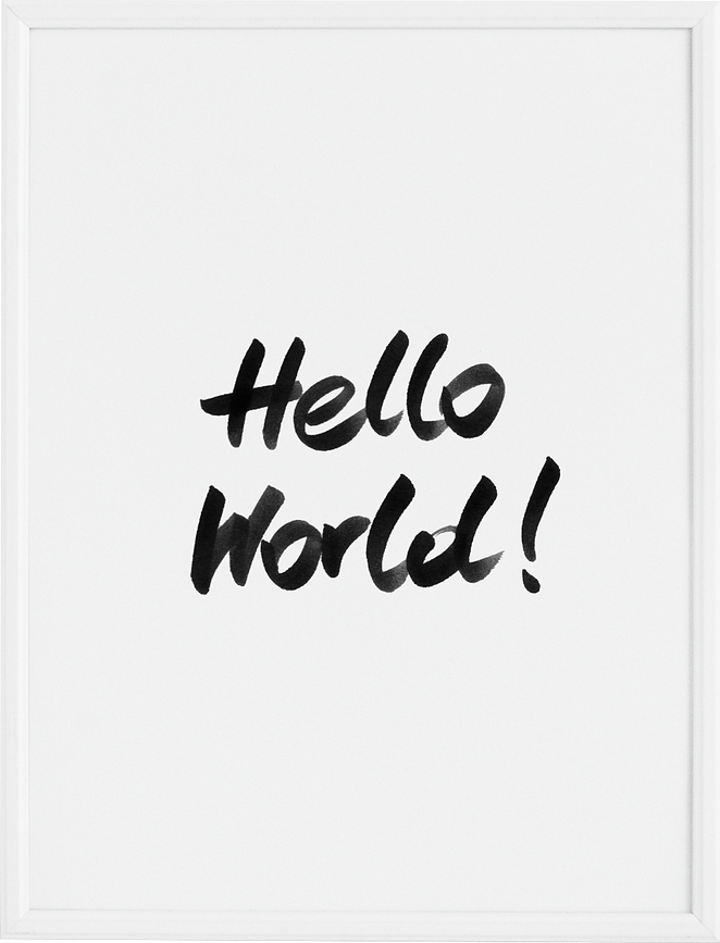 Плакат Hello World!