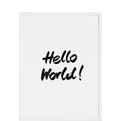 Plakat Hello World!