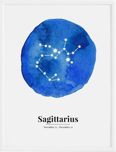 Plakat Sagittarius 30 x 40 cm