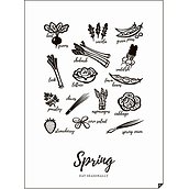 Plakat Spring - Eat Seasonally 30 x 40 cm