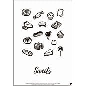 Plakat Sweets 30 X 40 cm