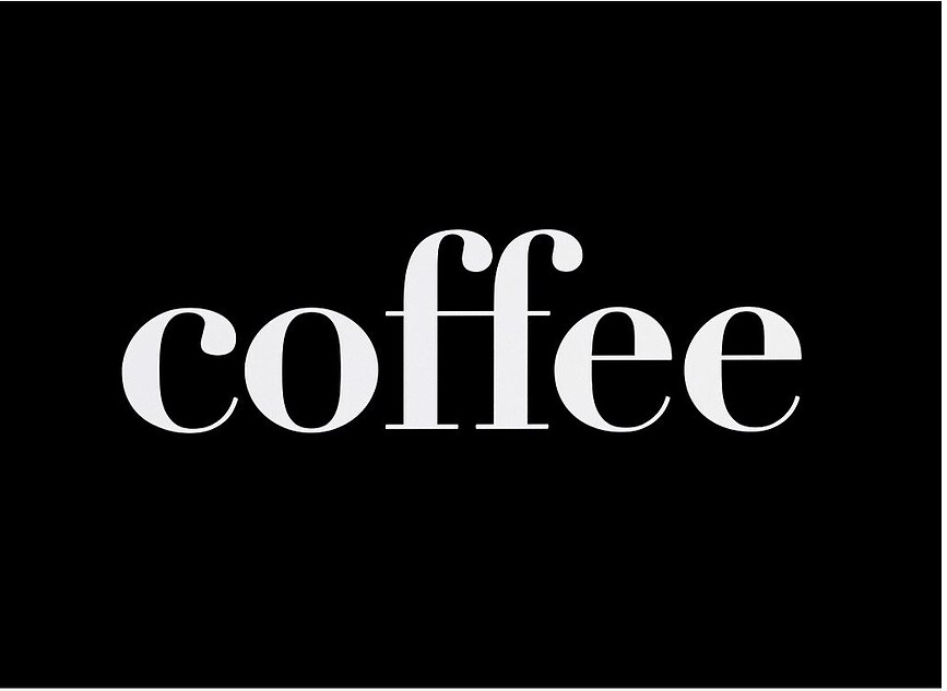 Плакат типографічний Coffee