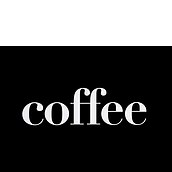 Plakat typograficzny Coffee