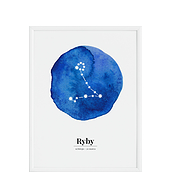 Plakat Zodiak Ryby 30 x 40 cm