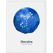Plakat Zodiak Skorpion 70 x 100 cm