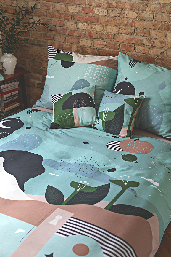 Almohada con relleno de cáscara de trigo sarraceno Am I, 40 x 40 cm