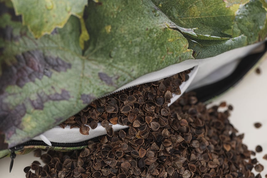 Rulo relleno de cáscaras de trigo sarraceno Hayka, estampado viñedo