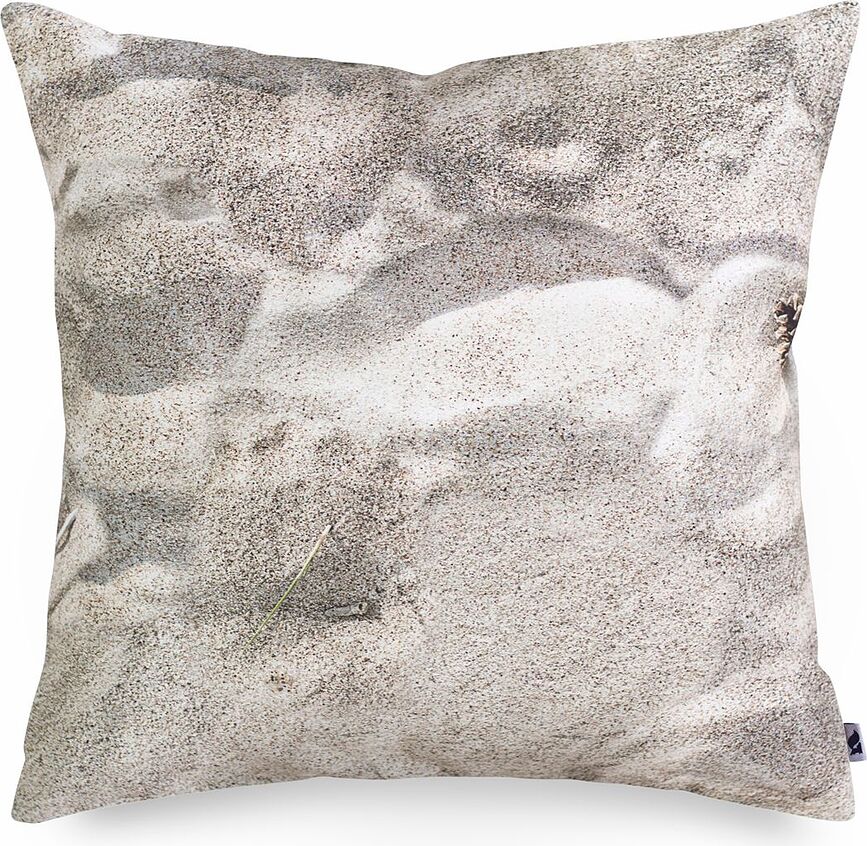 Cojín con relleno de cáscaras de trigo sarraceno Foonka Playa, 40 x 40 cm