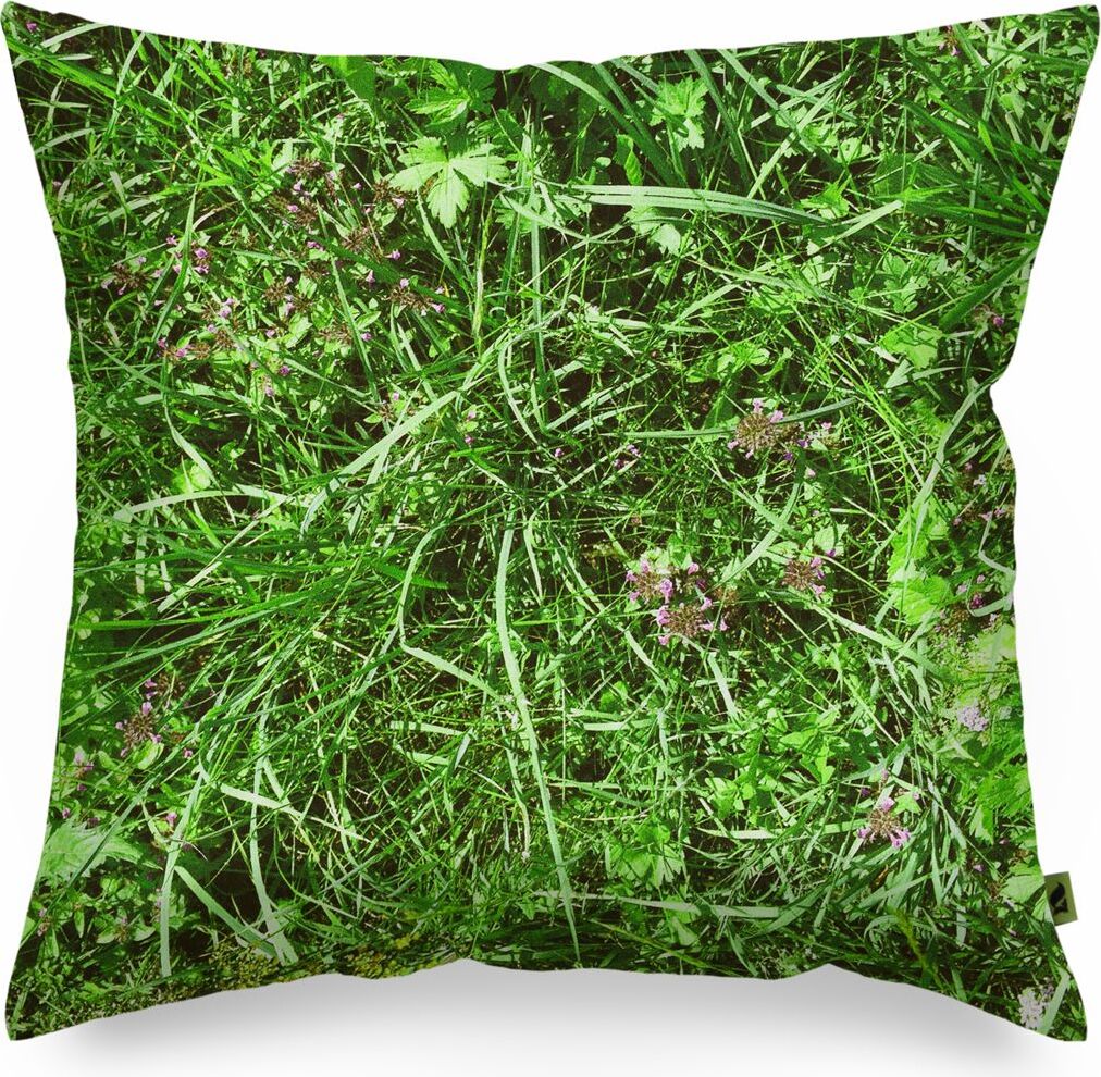 Foonka Kissen 40 x 40 cm Alpenwiese mit Füllung aus Buchweizenschalen