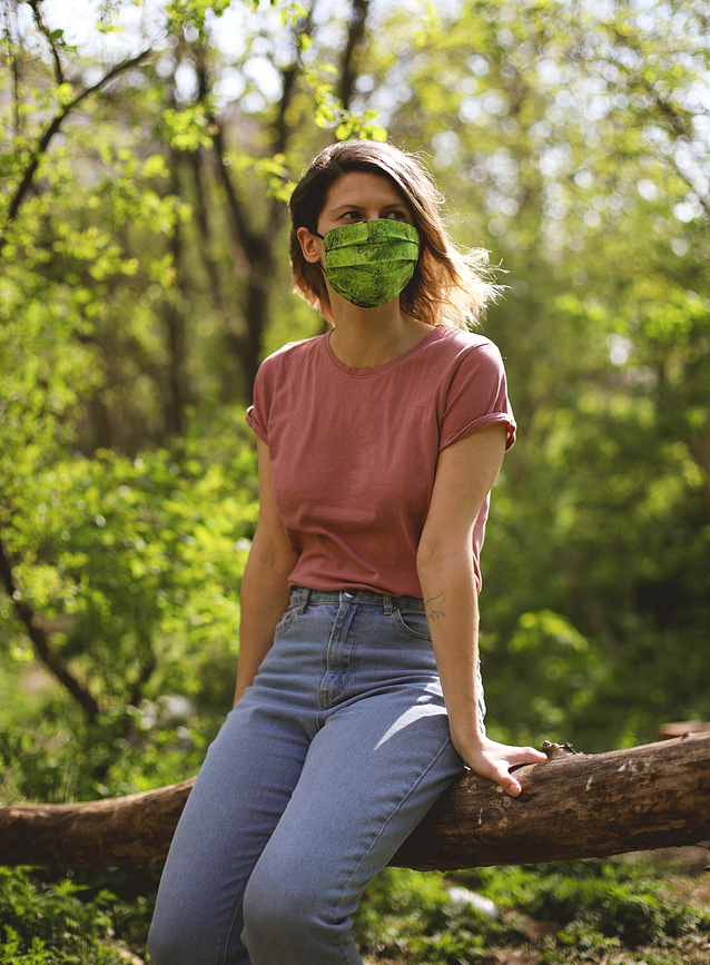 Foonka Maska zaštitna uzorak mahovine