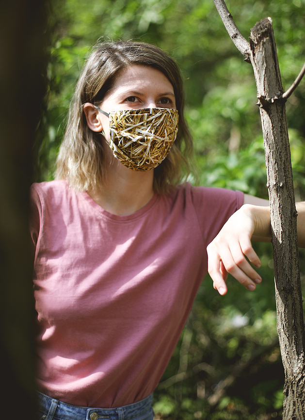 Foonka Masque de Protection à motif mousse