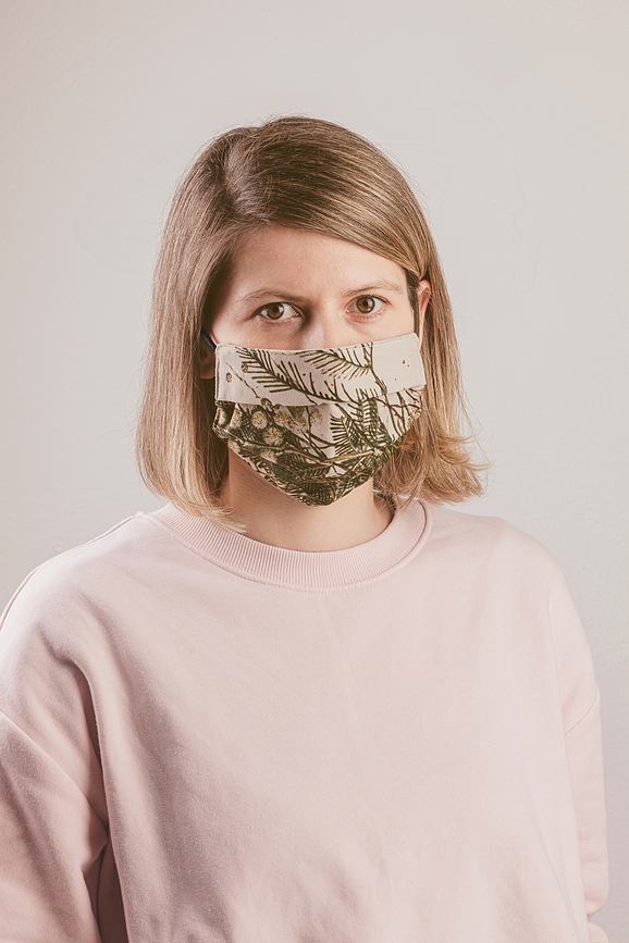 Foonka Masque de Protection à motif mousse