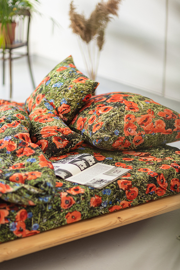 Funda de Almohada Hayka, 50 x 60 cm, estampado de amapolas