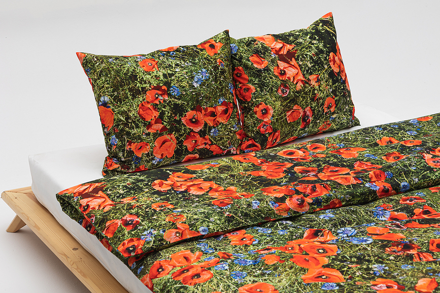 Funda de Almohada Hayka, 50 x 60 cm, estampado de amapolas