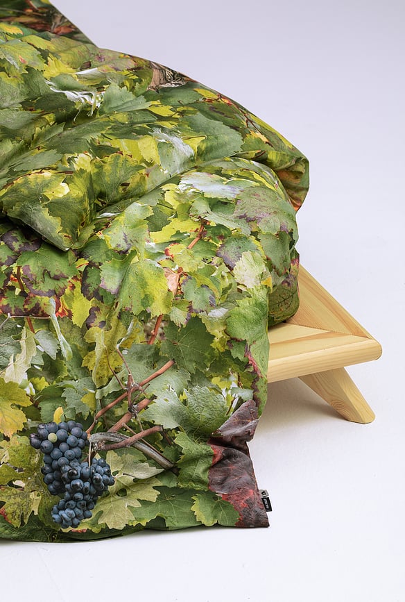 Funda Nórdica Hayka, motivo Viñedo, 200 x 200 cm, 2 fundas de almohada 70 x 80 cm, Set de 3 piezas