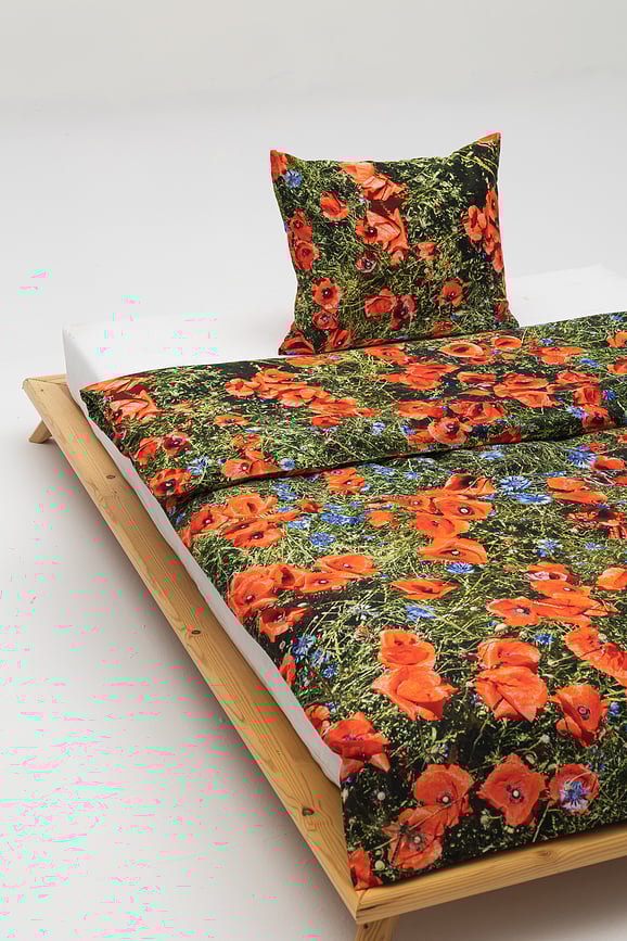 Juego de Funda Nórdica Hayka, individual, estampado de amapolas, 135 x 200 cm, incluye funda de almohada 70 x 80 cm