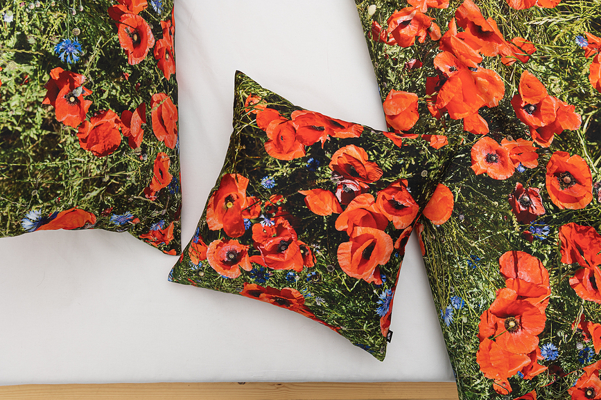 Hayka Μαξιλάρι διακοσμητικό, με σχέδιο αμπελώνα, 40 x 40 cm