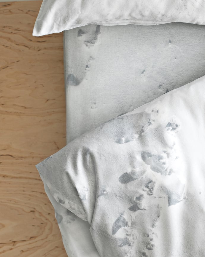 Hayka Drap-Housse 90 x 200 cm, neige