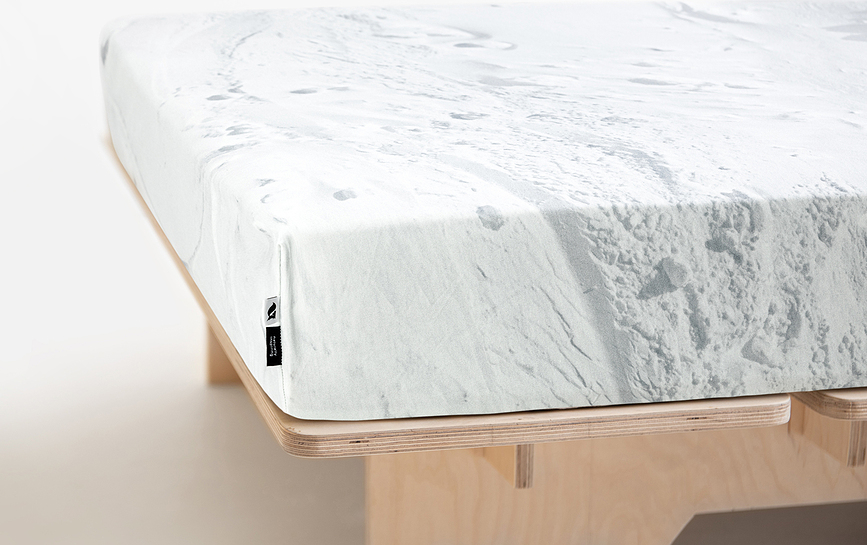 Hayka Drap-Housse 90 x 200 cm, neige