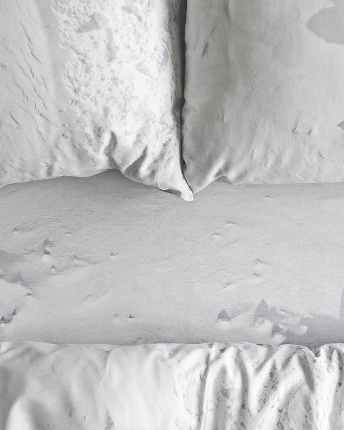 Hayka Drap-Housse 90 x 200 cm, neige