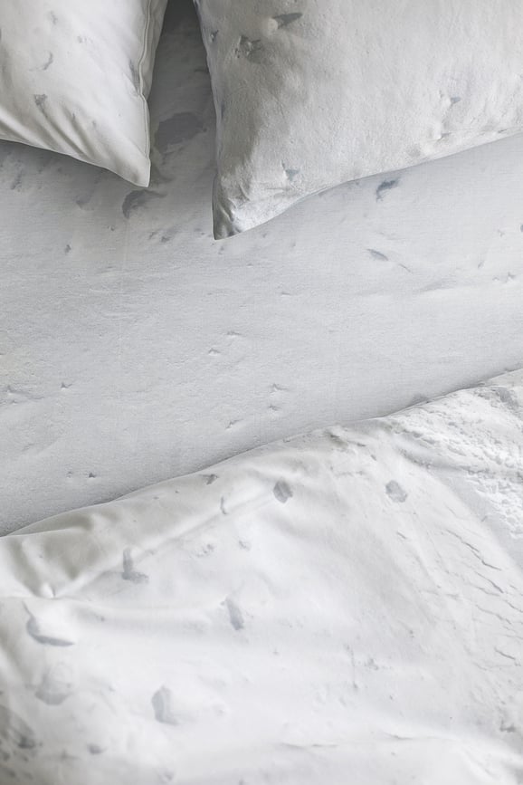 Hayka Drap-Housse 90 x 200 cm, neige