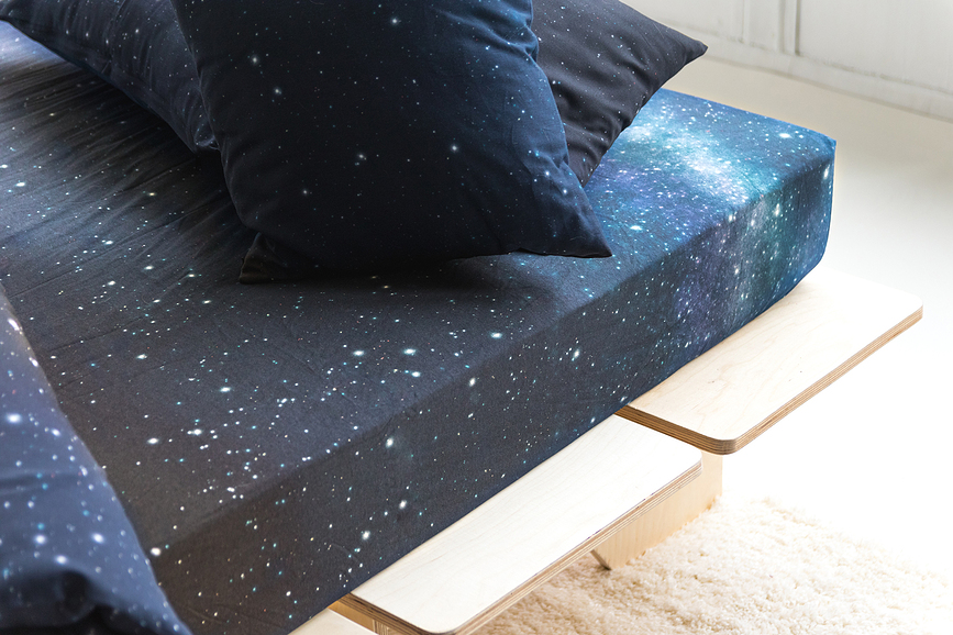 Hayka Drap-Housse, 140 x 200 cm, motif ciel nocturne