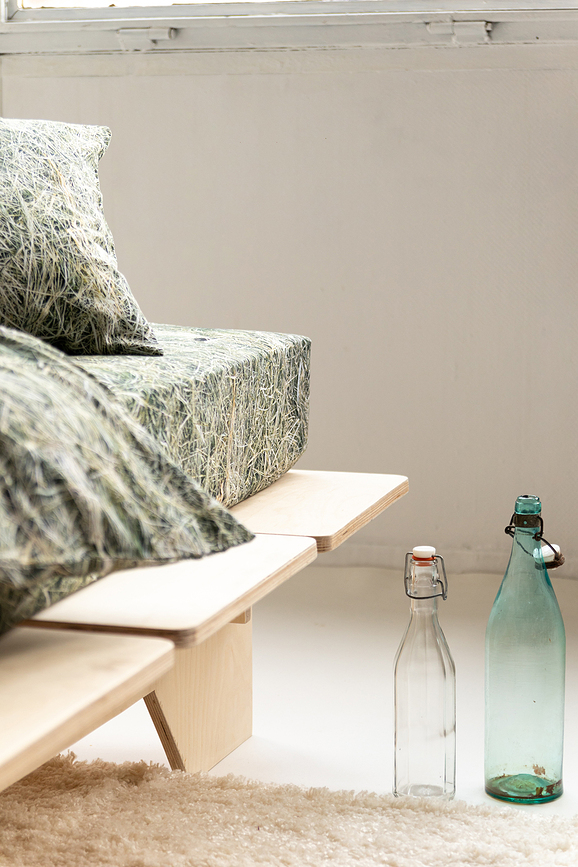 Hayka Drap-Housse 160 x 200 cm, motif foin