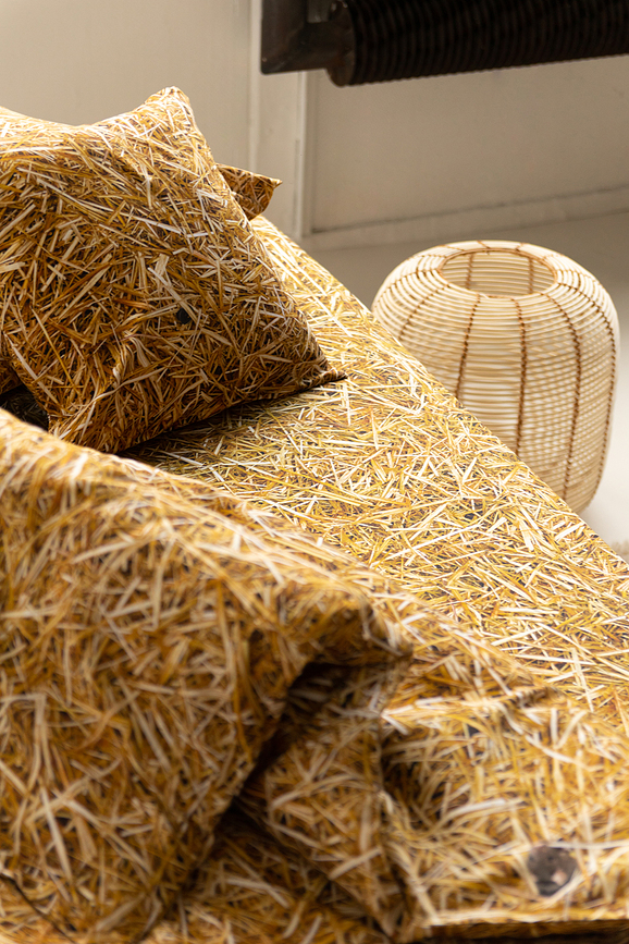 Hayka Drap-housse 180 x 200 cm, motif paille