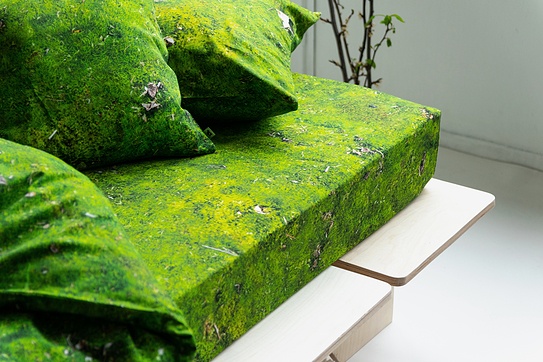 FOONKA Double Bed Linen Set `Moss` -  - UNIQUE FORMS & MAKERS