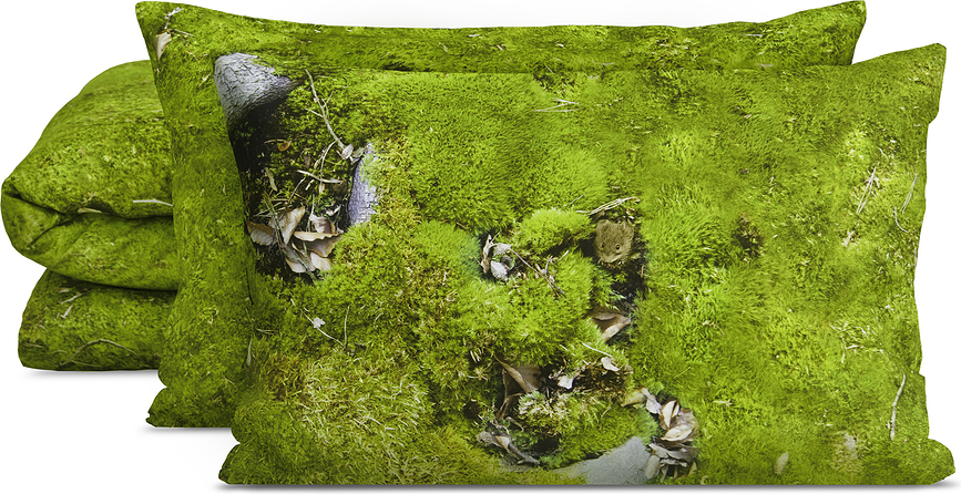 Hayka Housse de couette imprimé mousse, 220 x 240 cm