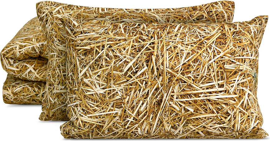 Hayka Housse De Couette motif paille, 155 x 200 cm, double