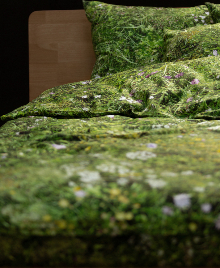 Hayka Parure de Lit Enfant, motif prairie alpine, 100 x 135 cm