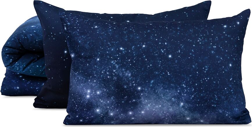 Hayka Housse de Couette double, 220 x 240 cm, motif Ciel nocturne