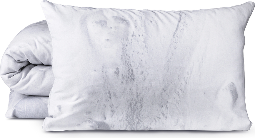Hayka Parure de lit simple, 140 x 200 cm, motif neige
