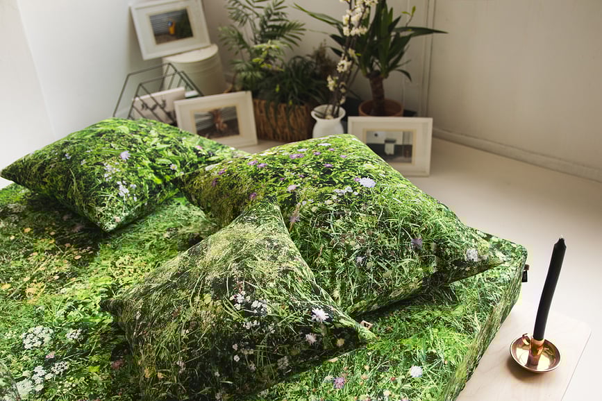 Hayka Plahta s Gumicom 140x200 cm alpska livada