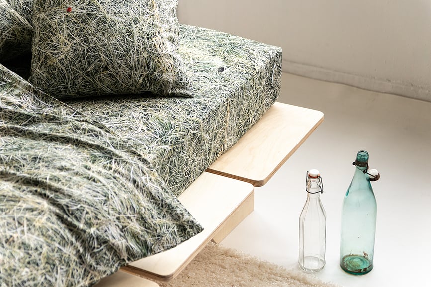 Hayka Plahta s gumicom uzorak sijena 90 x 200 cm