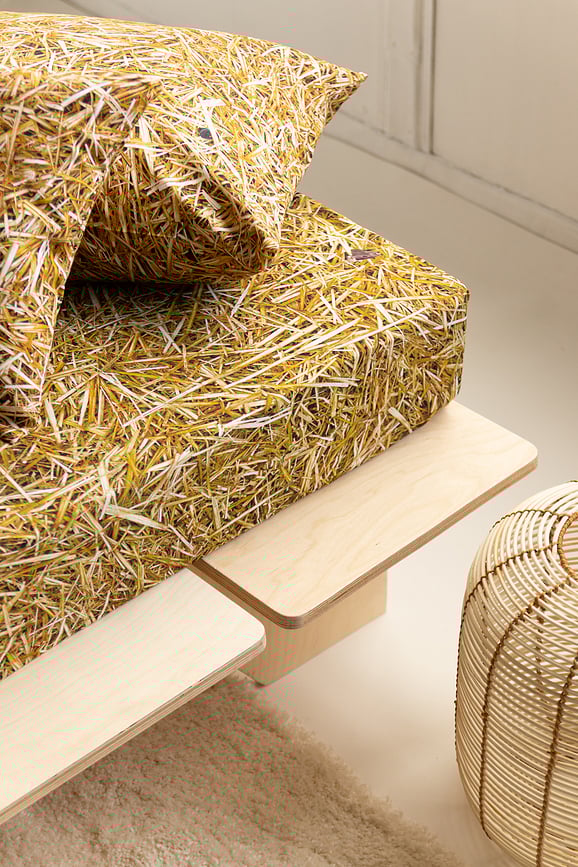 Hayka Plahta s gumicom 90 x 200 cm uzorak slame