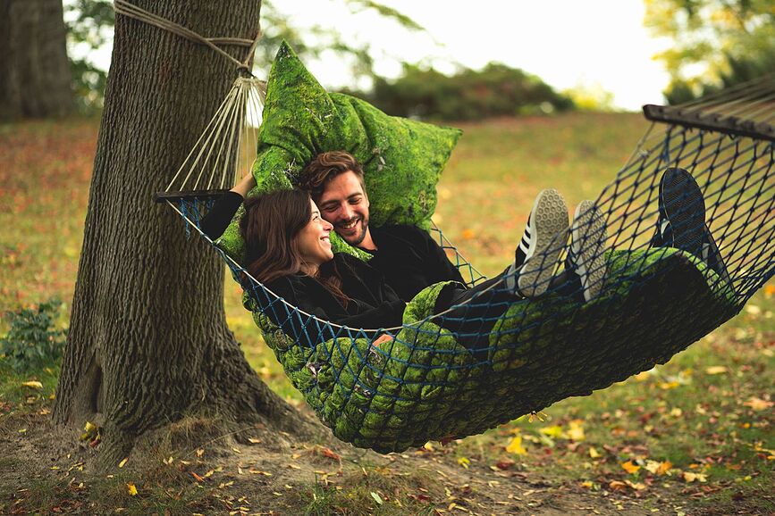 Hayka Posteljnina dvojna, 155 x 220 cm, vzorec mahu