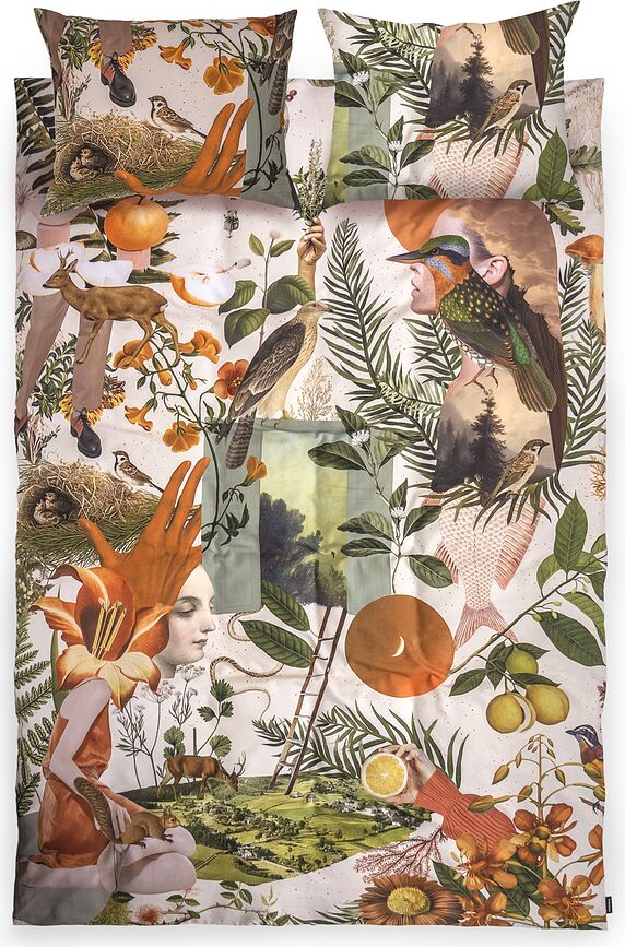 Liquid Memory Parure de Lit 200 x 200 cm, avec 2 taies d'oreiller 50 x 60 cm