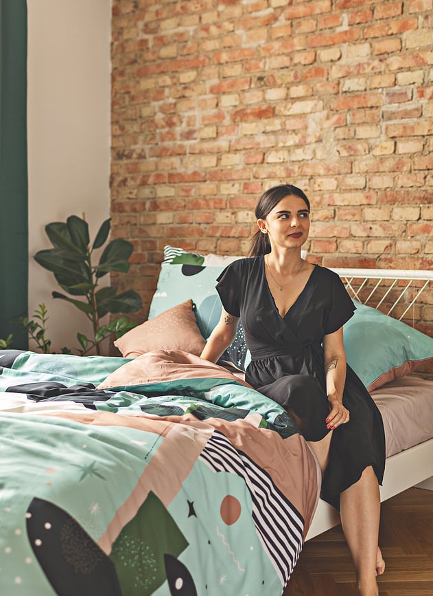 Sábana Bajera Ajustable Am I, 160 x 200 cm