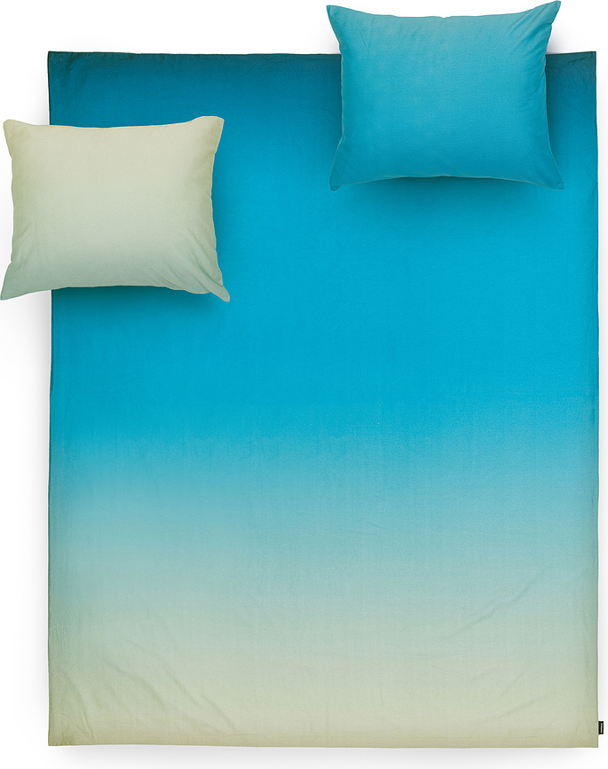 Summer Aqua Parure de Lit double 160 x 200 cm, avec 2 taies d'oreiller 50 x 60 cm