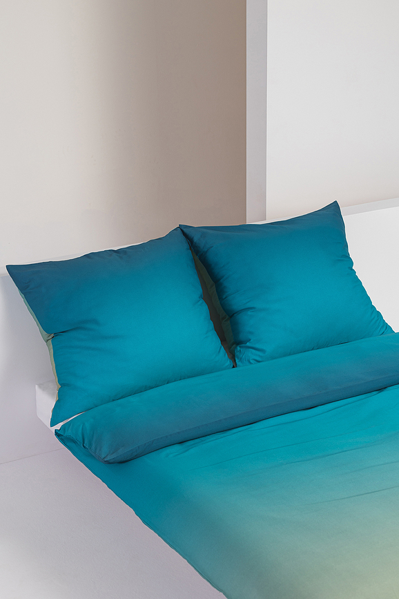 Summer Aqua Parure de Lit, 200 x 220 cm, avec 2 taies d'oreiller 70 x 80 cm