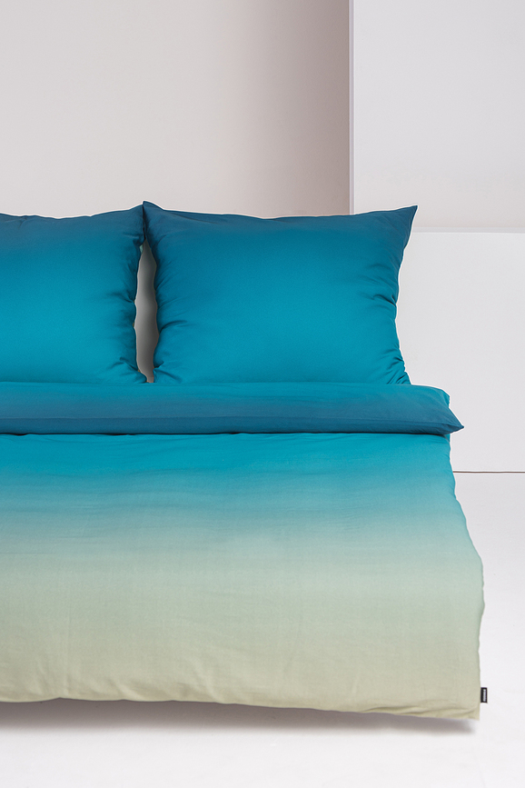 Summer Aqua Posteljnina dvojna, 155 x 200 cm, z 2 prevlekama za vzglavnik 50 x 60 cm